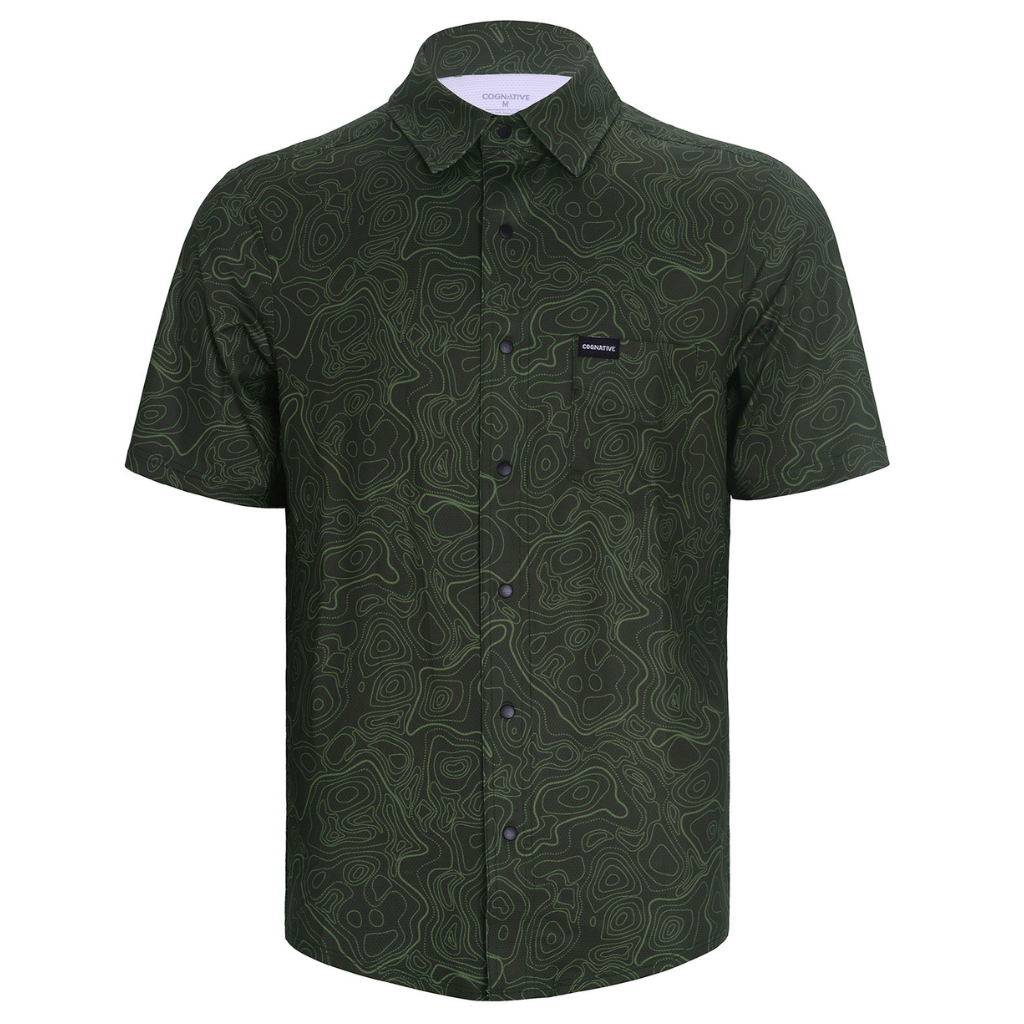 Men's Short Sleeve Catalyst Mountain Bike Button-Down Shirt