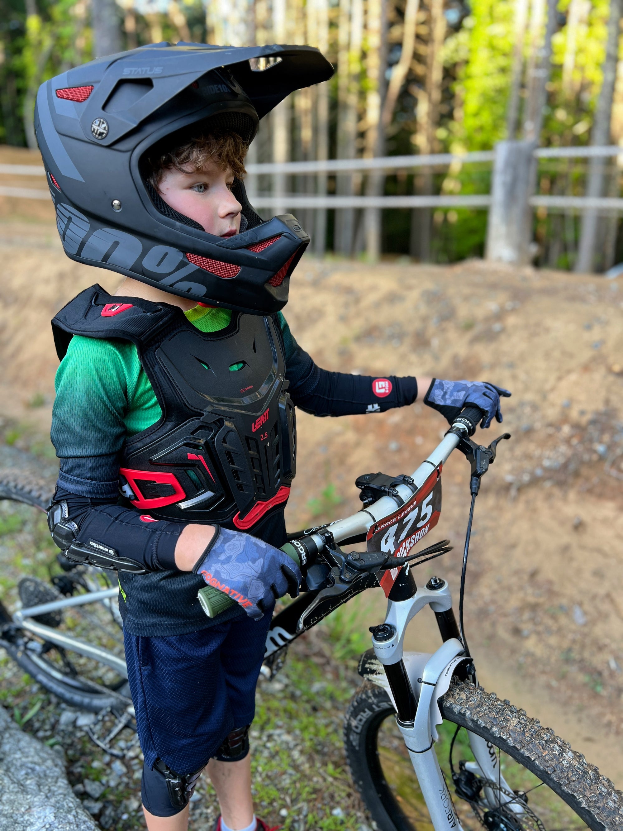 Kids Mountain Bike Glove | Topo Camo