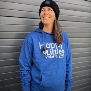 Happy Little Pedal Strokes Hoodie (Heather Blue)