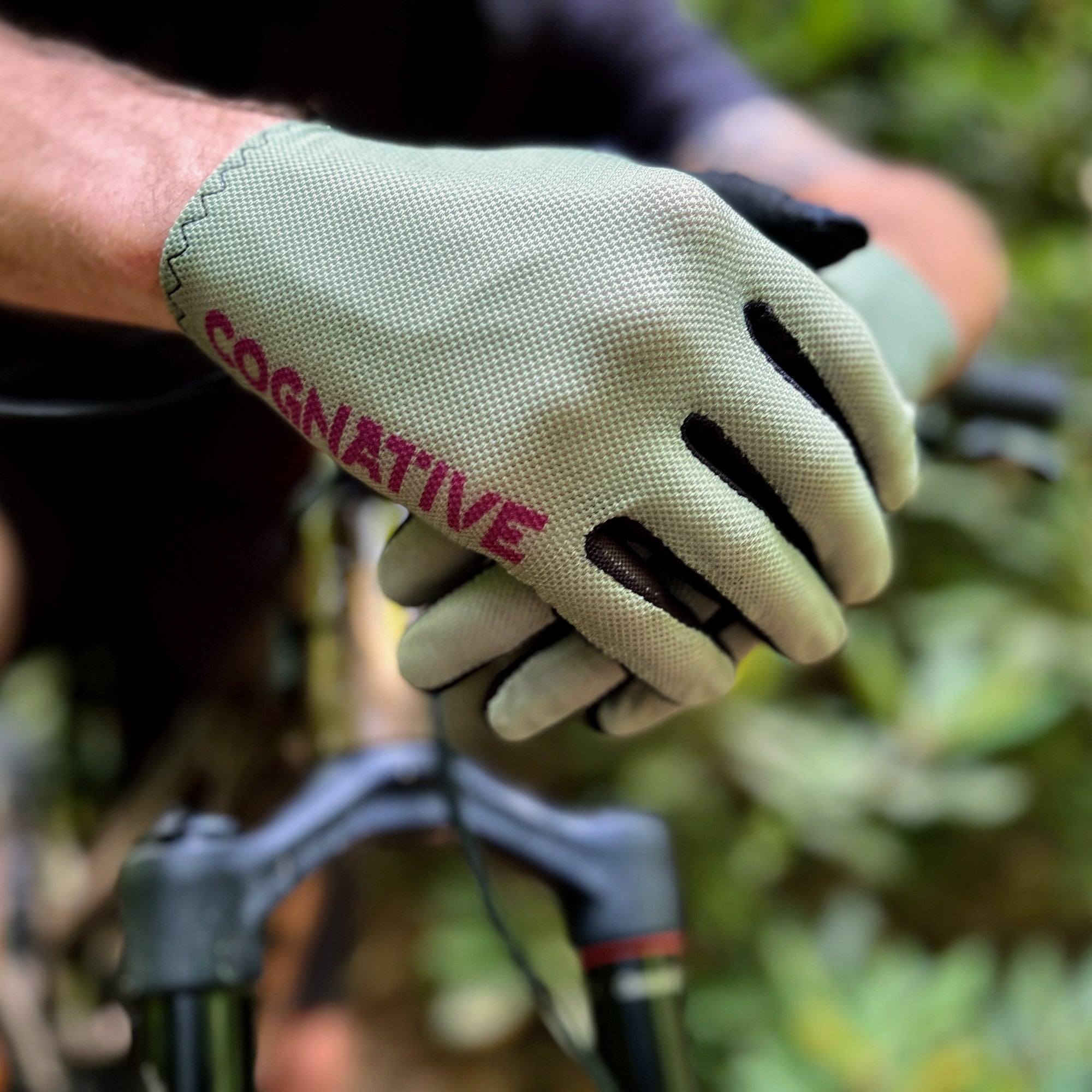 Olive Summer Mountain Bike Gloves