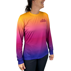 Women's Sunset Fade Ion Technical Shirt (Long Sleeve)