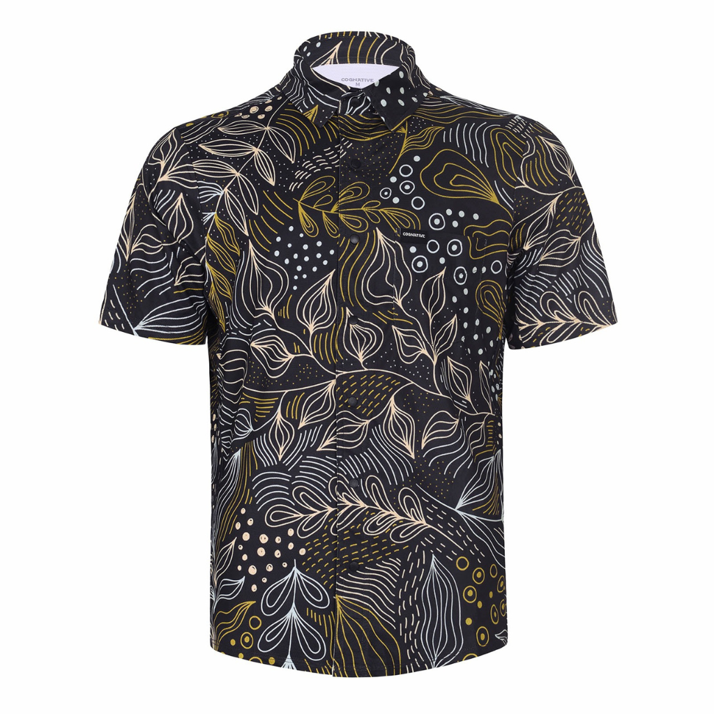 Men's Short Sleeve Catalyst Mountain Bike Button-Down Shirt