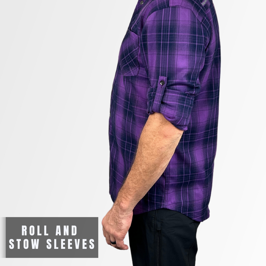 Purple black plaid 2024 shirt