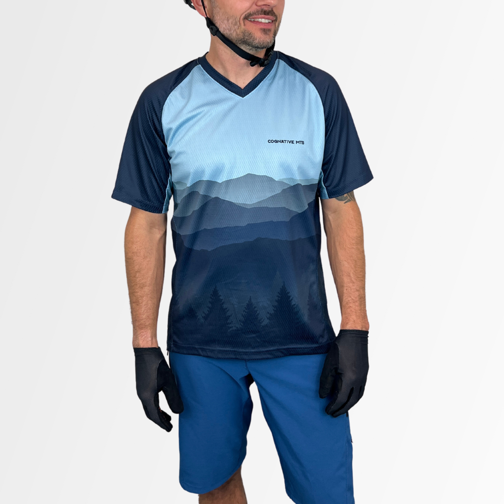 Men s Black Mountain Short Sleeve MTB Jersey Buy Online Now
