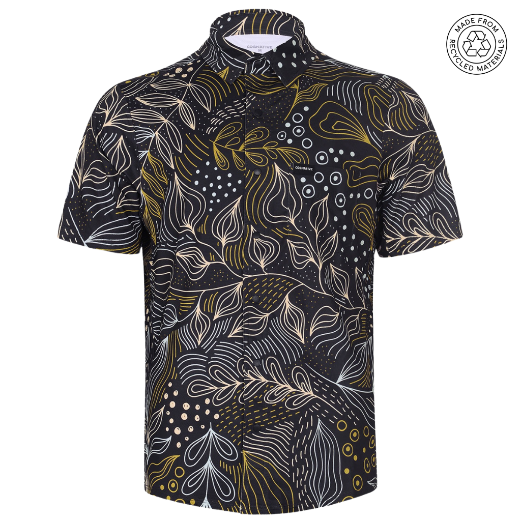 Men's Short Sleeve Catalyst Mountain Bike Button-Down Shirt