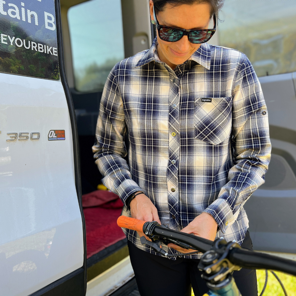 Mountain bike top flannel jersey