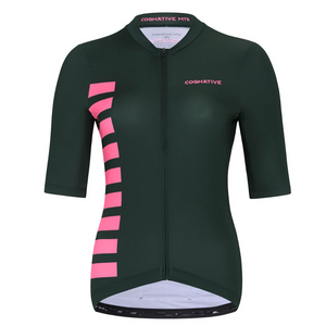 Women's Endurance Race Cycling Jersey (Gradient Pink/Grey)