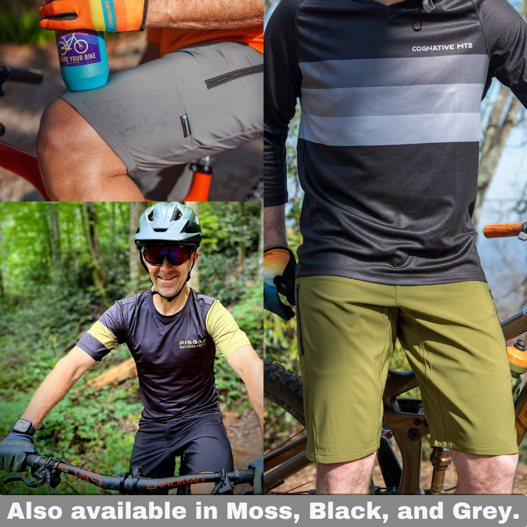 Men's Black Mountain Bike Shorts  MTB Shorts for Trail Riding - Cognative  MTB®