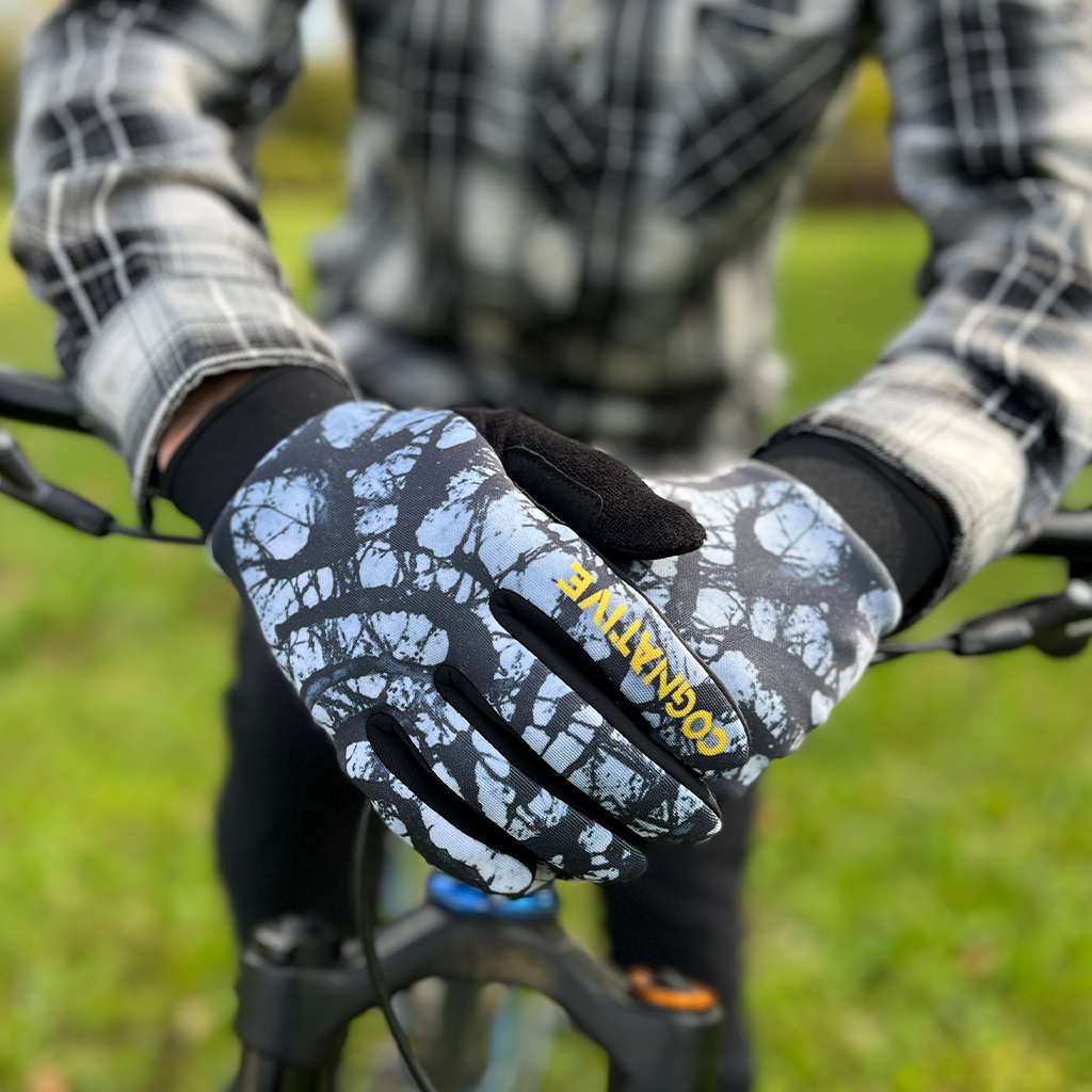 Skeleton top cycling gloves