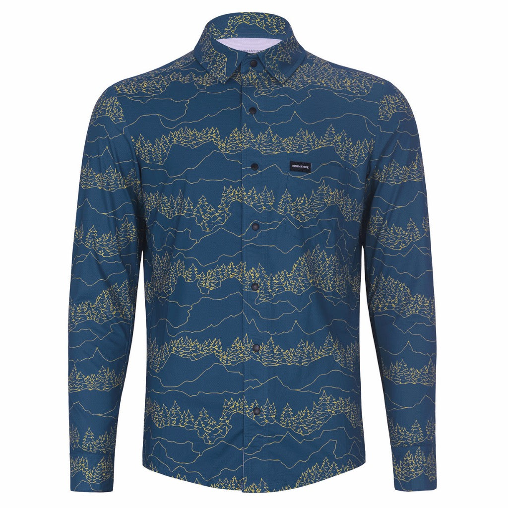 Men's Catalyst Long Sleeve Mountain Bike ButtonDown Performance