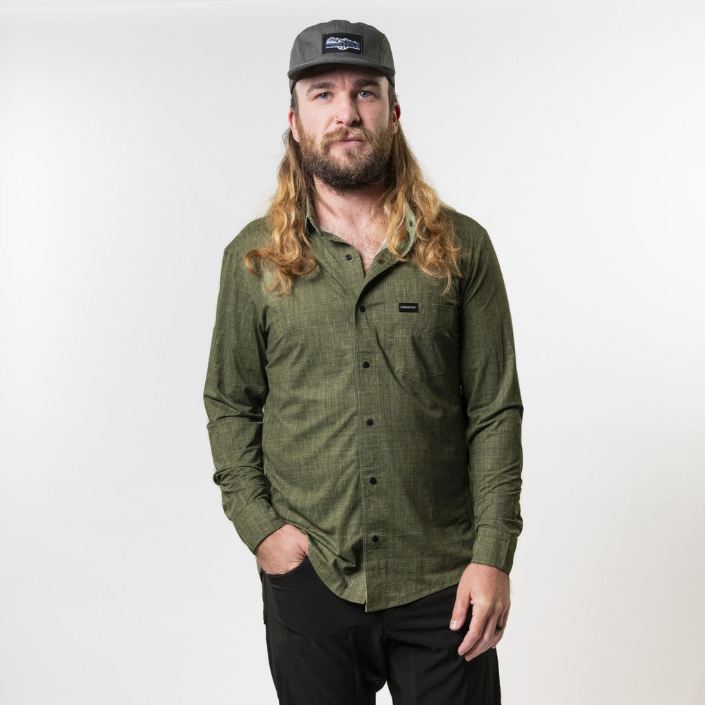 Men's Catalyst Long Sleeve Mountain Bike Button-Down | Performance