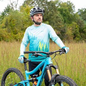 Men's Trees Ion Pro MTB Long Sleeve Jersey (Teal)