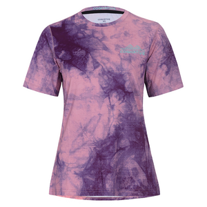Women's Ion Pro Short Sleeve MTB Jersey (Purple Haze Abstract)