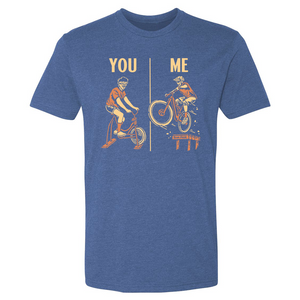 You vs Me Men's Shirt (Heather Cool Blue)