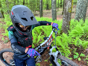 Kids Mountain Bike Glove | Purple Mushrooms