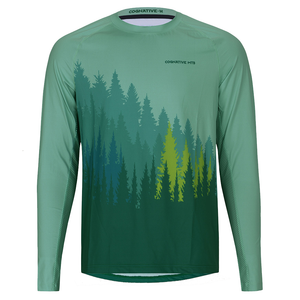 Men's Trees Ion Pro MTB Long Sleeve Jersey (Teal)