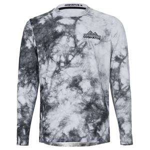 Men's Ion Pro MTB Long Sleeve Jersey (White Abstract)