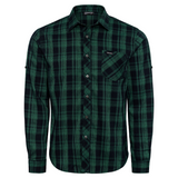 Men's Technical Mountain Bike Flannel - Green/Navy