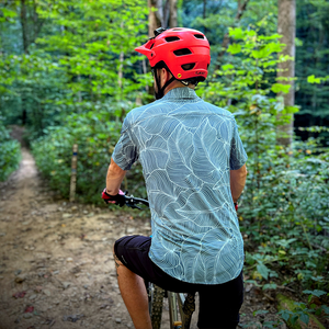 Men's Catalyst Mountain Bike Button-Down Shirt | Dropical Smoke Blue