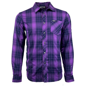 Men's Technical Mountain Bike Flannel - (Purple)