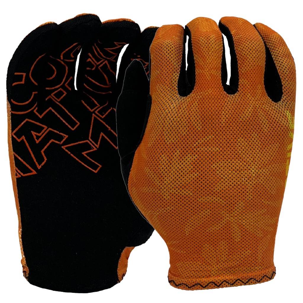 Mtb gloves orange hotsell