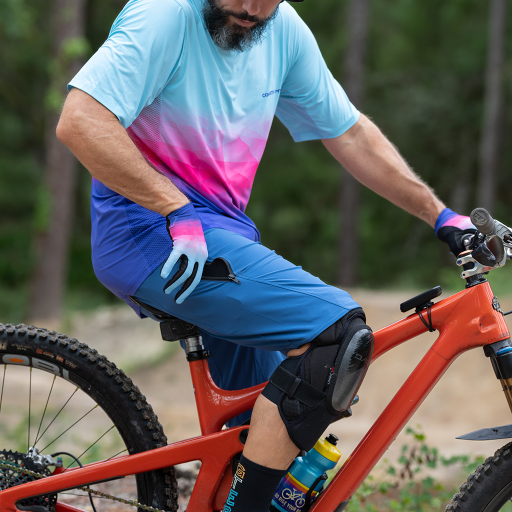 Men s Blue Mountain Bike Shorts MTB Shorts for Trail Riding