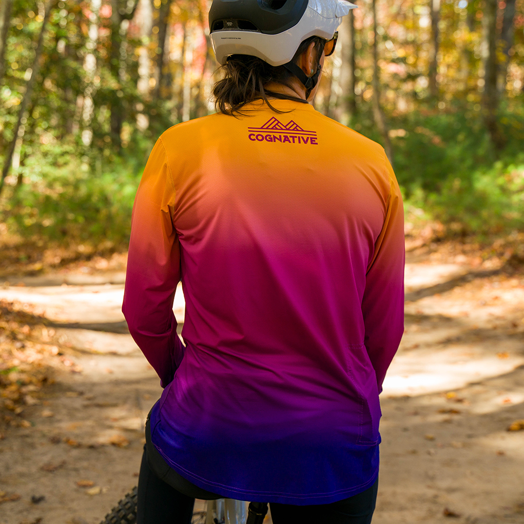 Women's Sunset Fade Technical Long Sleeve Shirt| Recycled Fabric