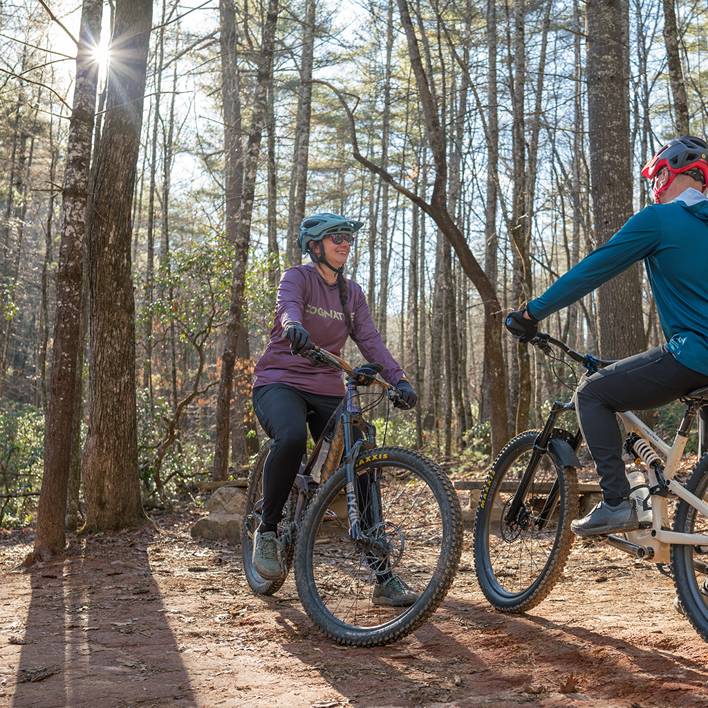 Black mountain top bike trail