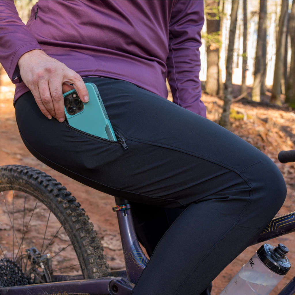 Black Mountain Bike Pants for Women, Trail-Ready