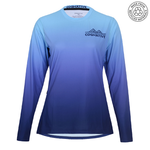 Women's Blue Fade Ion Technical Shirt (Long Sleeve)