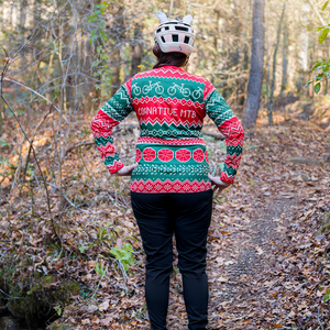 Women's Long Sleeve Ugly Christmas Sweater MTB Jersey
