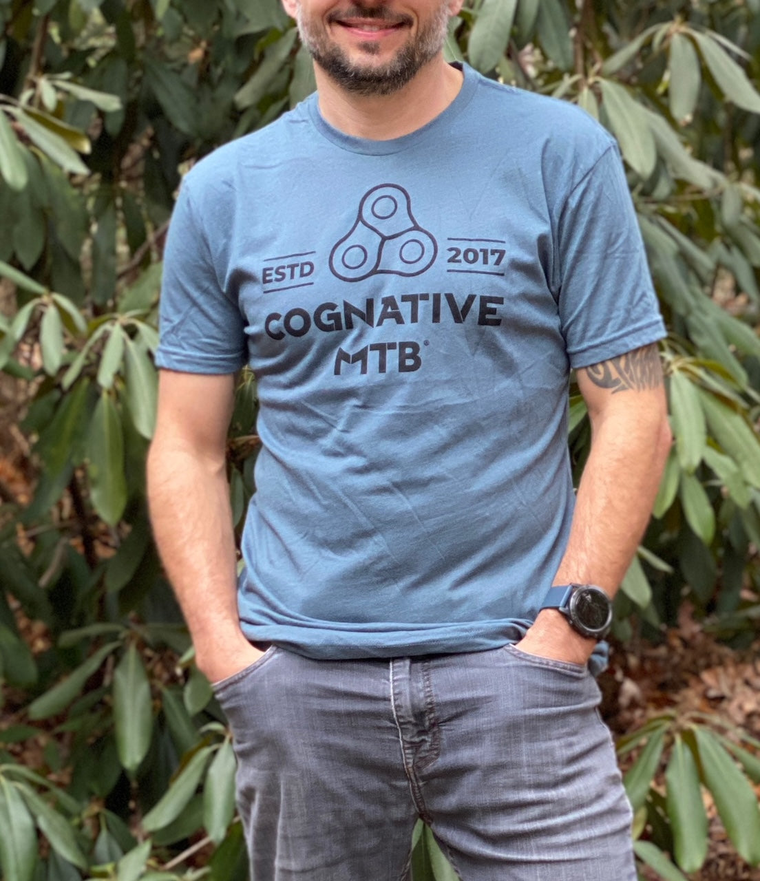 Cognative Chain Logo - Men's Shirt (Indigo)