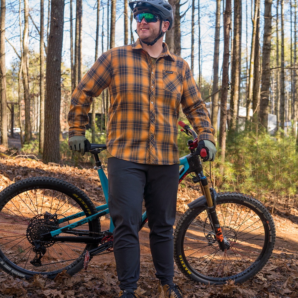Black Mountain Bike Pants for Men, Trail-Ready