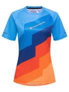 Women's Blue Short Sleeve MTB Jersey