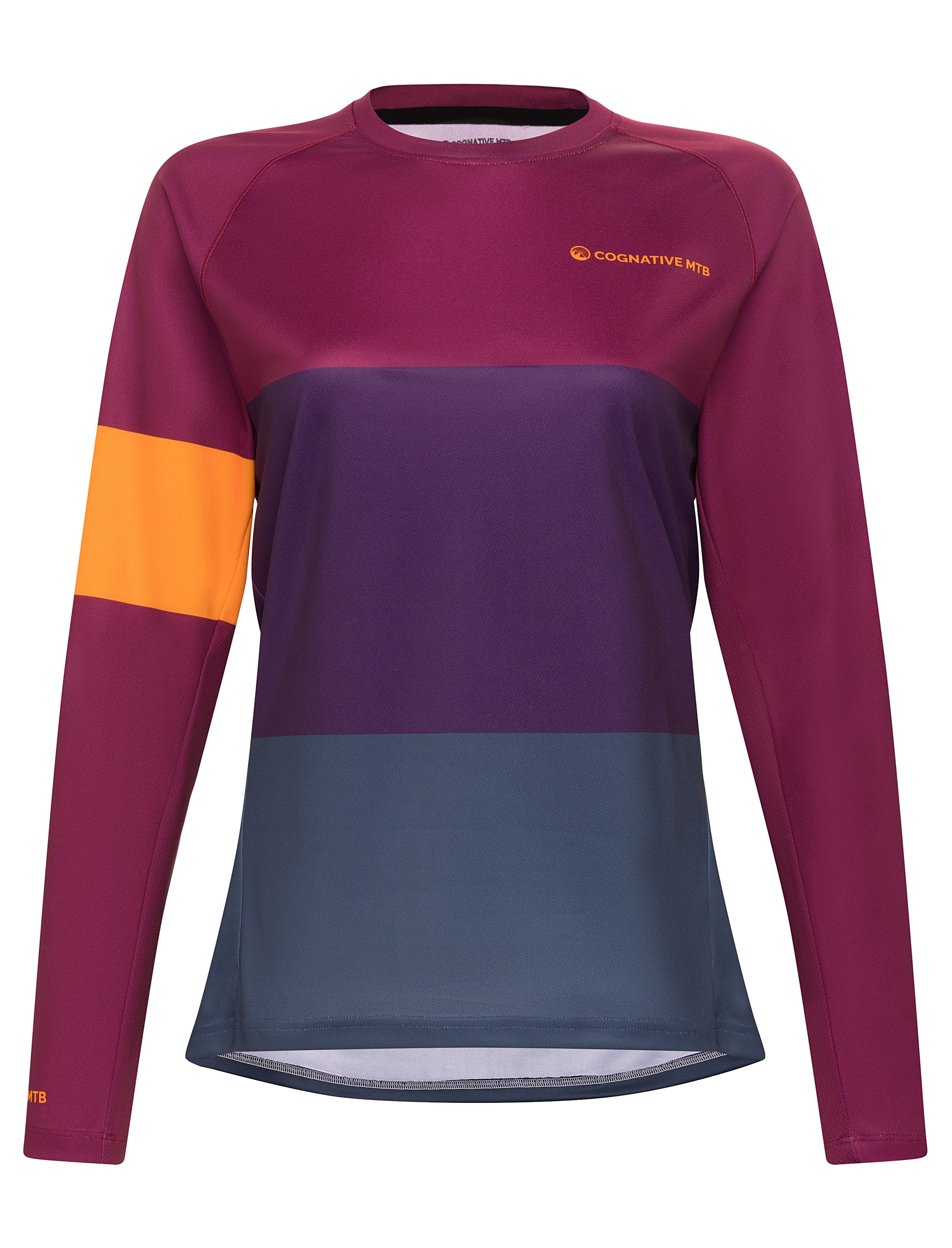 Women's Purple Mountain Bike Jersey - Women's Long Sleeve MTB Jersey -  Cognative MTB®