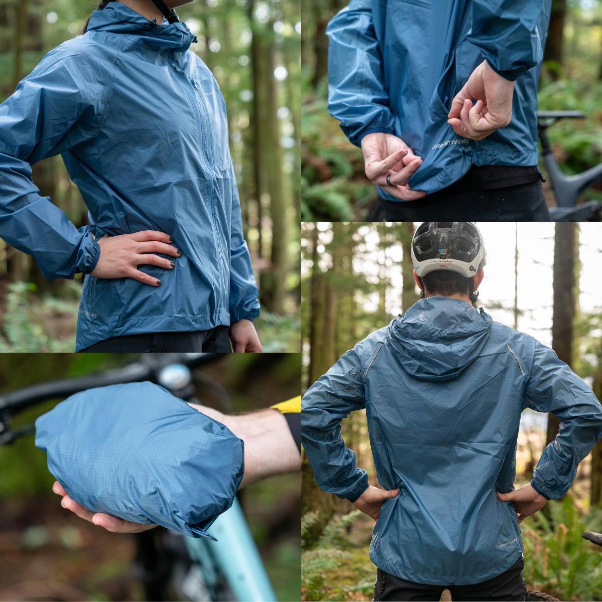 Packable long rain jacket best sale