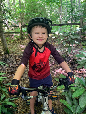 Kids Summer Mountain Bike Glove | Berm Peak Retro