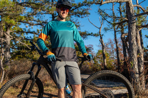 Men's Long Sleeve Crossover Jersey (Emerald)