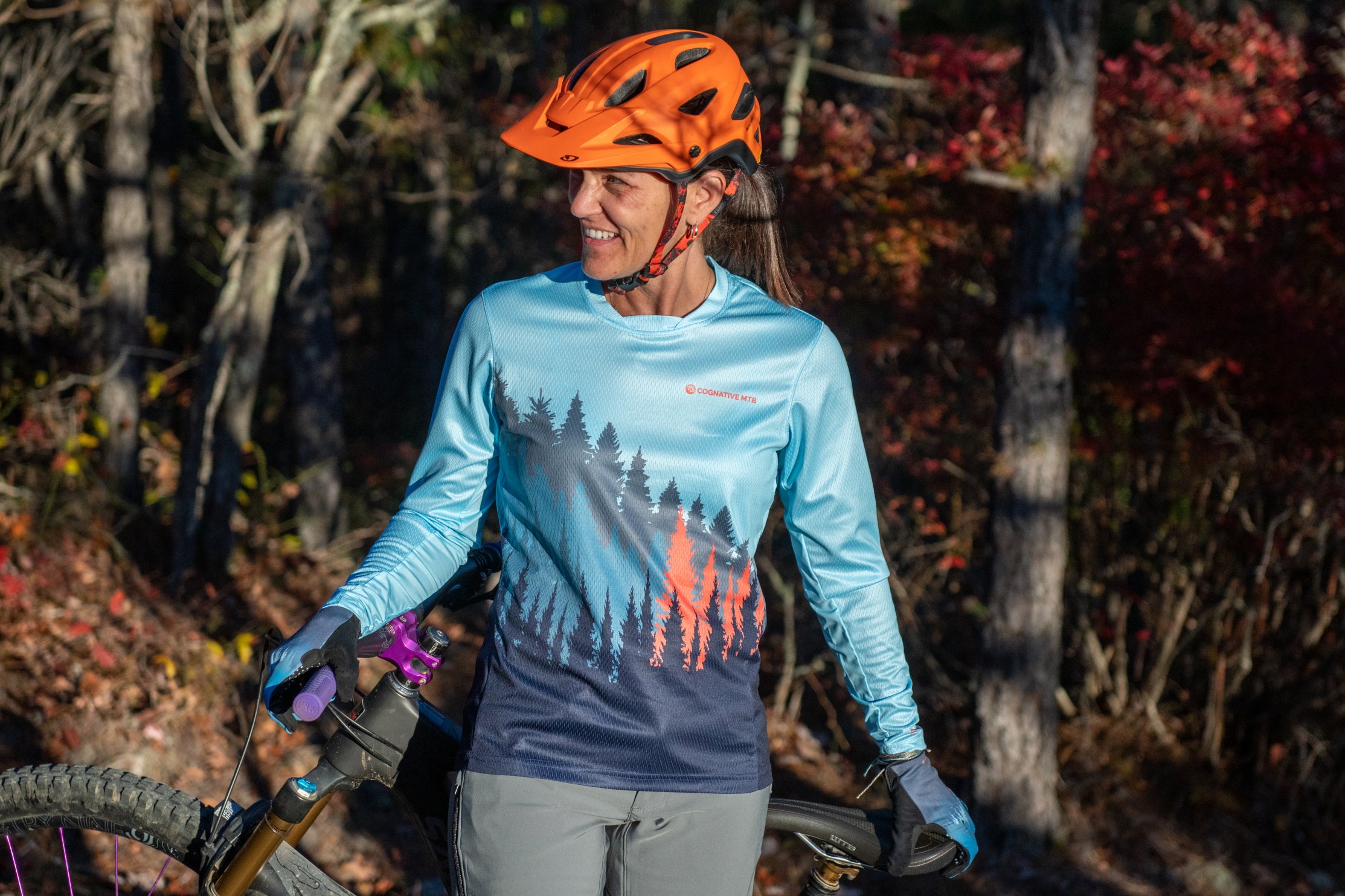 Women's Long Sleeve MTB Jersey - Mountain Bike Jersey - Cognative MTB®