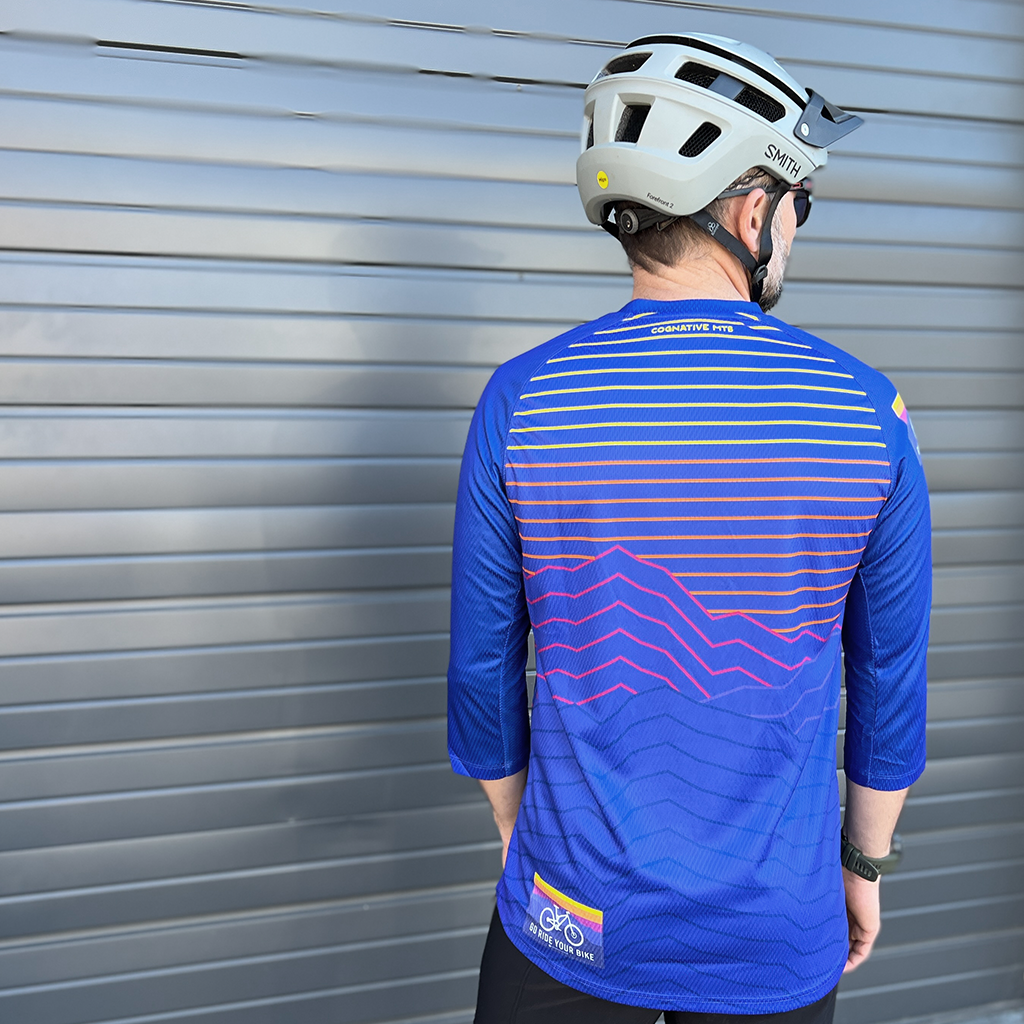 Go Ride Your Bike - Mens 3/4 Sleeve MTB Jersey Buy Online Now
