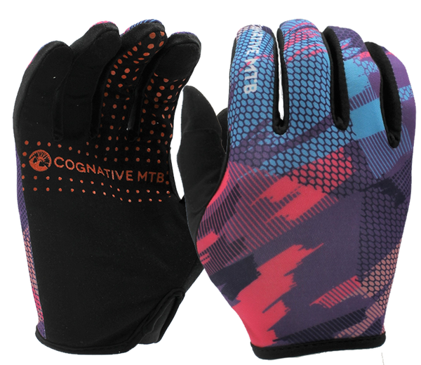 Pink mtb sale gloves