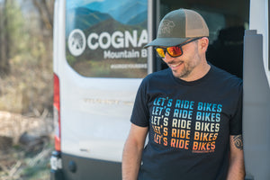 Let's Ride Bikes Men's Shirt  (RETRO)