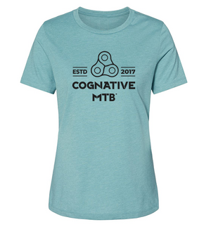 Women's Cognative Chain Logo Shirt (Heather Lagoon)