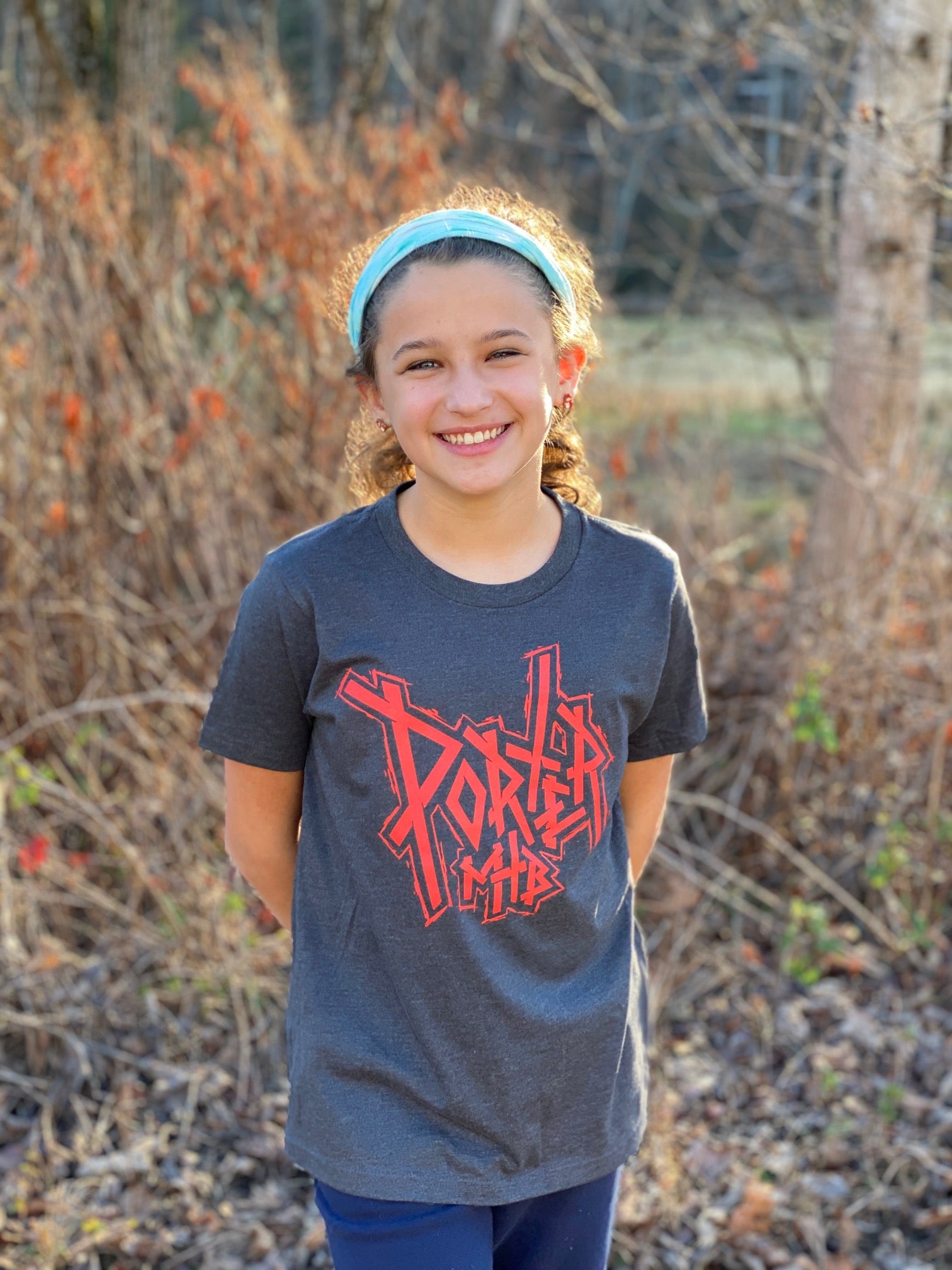 Porter MTB Trail Slayer - Youth Shirt (Heather Charcoal)