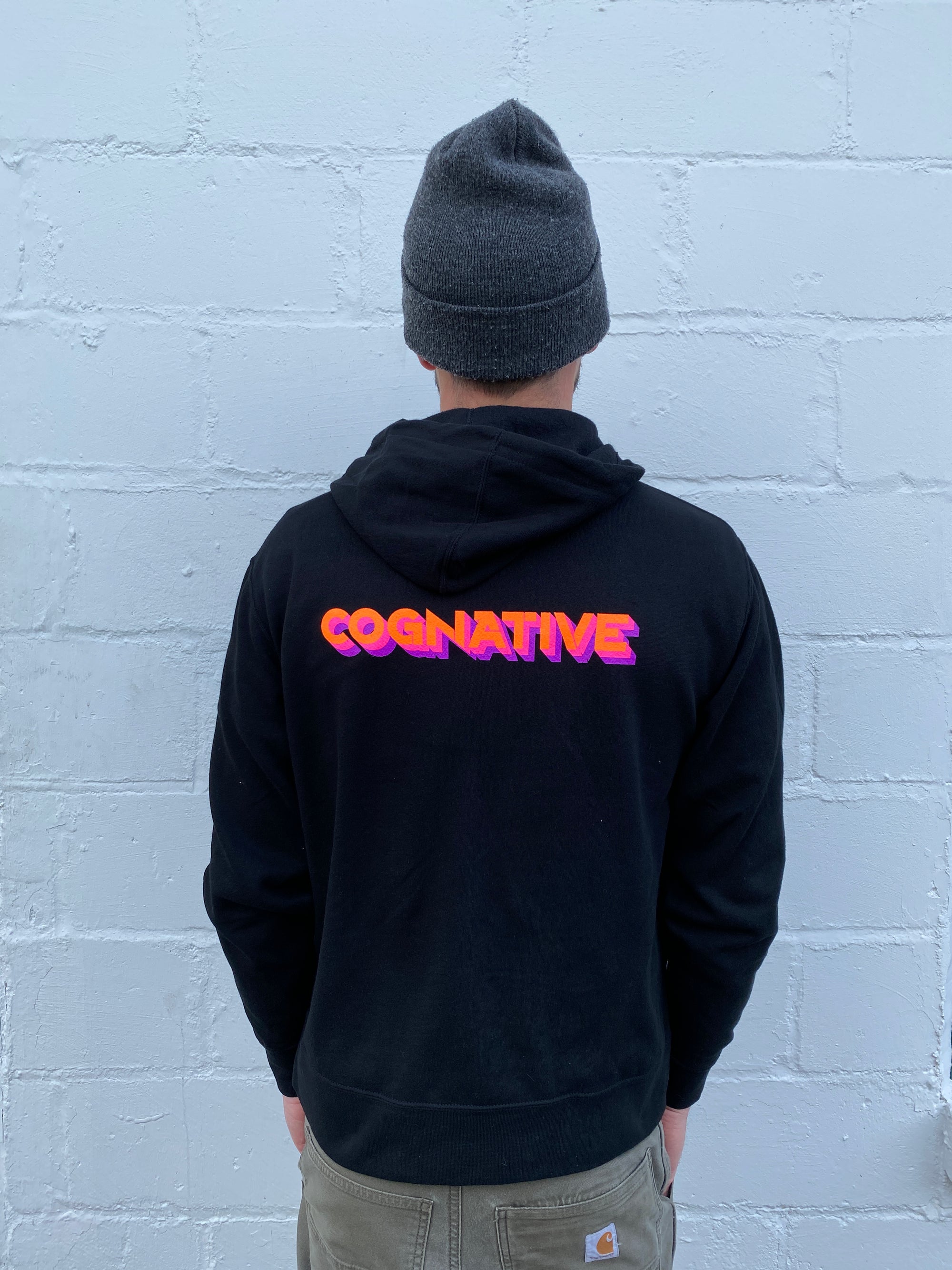Neon Cognative - Full Zip Unisex Lightweight Hoodie