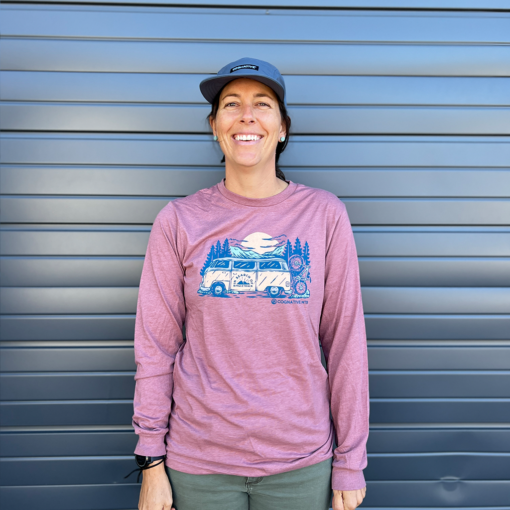 In Search of Singletrack - Unisex Long Sleeve Shirt (Heather Mauve)
