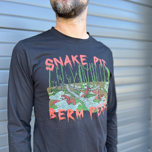 Snake Pit - Berm Peak Unisex Long Sleeve Shirt (Black)