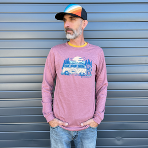 In Search of Singletrack - Unisex Long Sleeve Shirt (Heather Mauve)