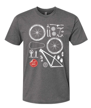 Flip Bike - Men's Shirt (Charcoal)