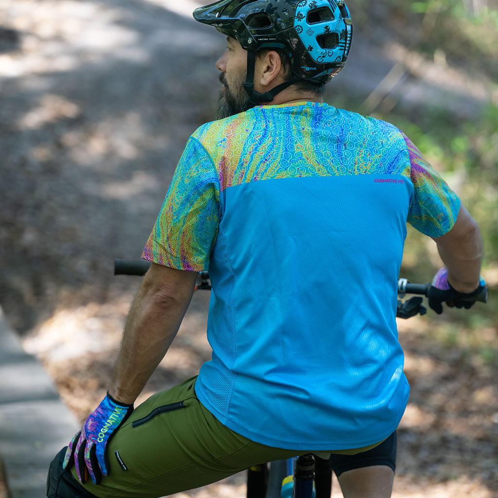 Men s Oil Slick Short Sleeve MTB Jersey Buy Online Now